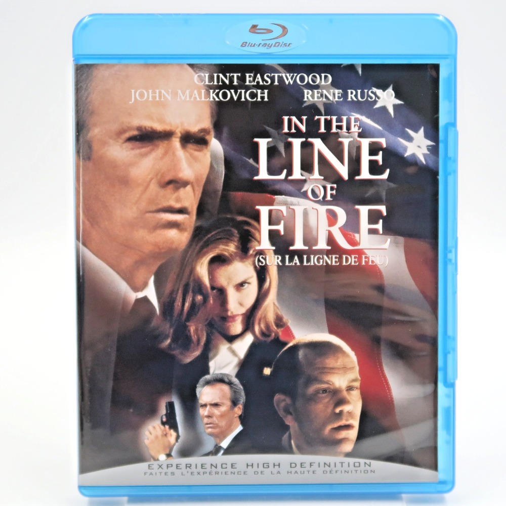 In the Line of Fire Blu-ray Clint Eastwood John Malkovich Rene Russo 1993 Movie